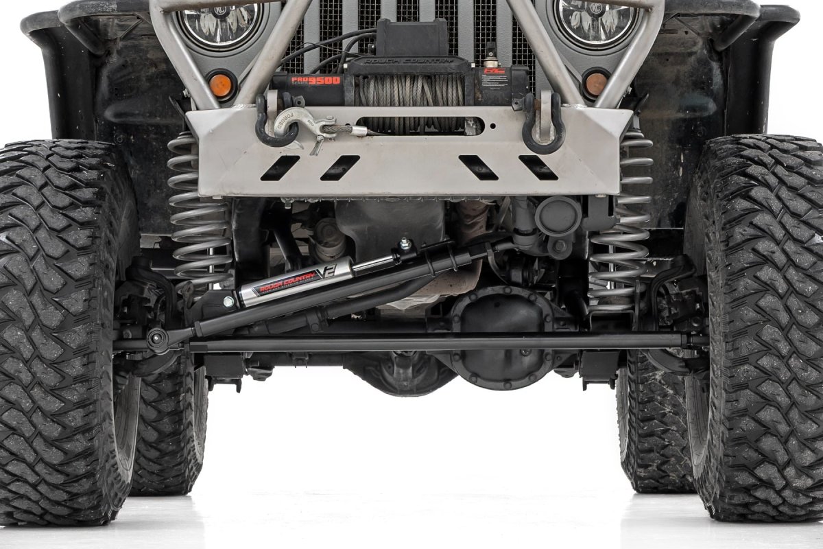 Jeep Wrangler TJ Steering Kit - Rough Country - V2 Stabilizer Combo - '97-'06